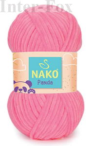 Chenille Panda 3107 neonowy róż