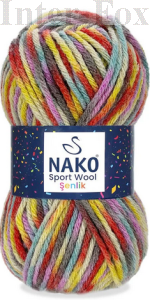Włóczka Sport Wool Senlik Print kolor 87736