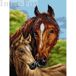 Zestaw muliny Ariadna - do kanwy 2654 Horses-Konie. 