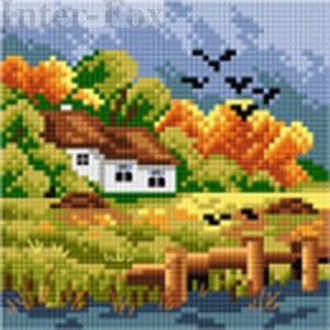 Kanwa 15 x 15 cm, 2591 Jesień.