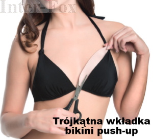 Wkładka PUSH-UP trójkątna kolor czarny rozmiar B