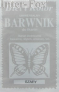 Barwnik do tkanin, uniwersalny kolor szary