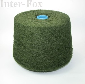 Boucle "Fox" w kolorze estragonu (szpula) 