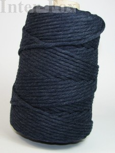 Sznurek bawełniany do makramy, 5mm-100mb M306 granatowy