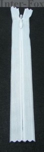 Zamek kryty stały w kolorze białym 18cm