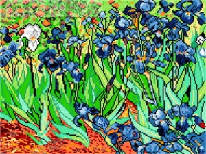 Kanwa 36 x 48 cm, 1202 V. van Gogh Irysy.