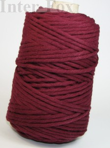 Sznurek bawełniany do makramy, 5mm-100mb M473 bordo