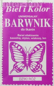 Barwnik do tkanin, uniwersalny kolor dziki róż