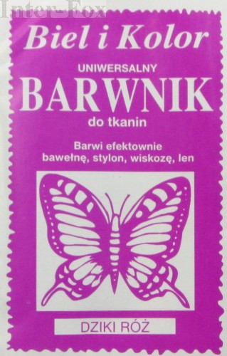 Barwnik do tkanin, uniwersalny kolor dziki róż 