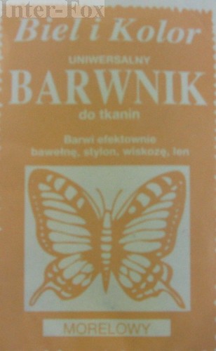 Barwnik do tkanin, uniwersalny kolor morelowy