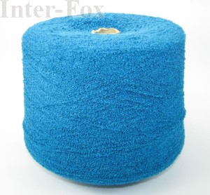 Boucle "Fox" w kolorze turkusowym  (szpula) 