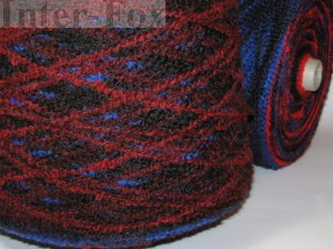 Boucle Print, 1,6kg (2zł-100g)w kolorach jesienno-niebieskich
