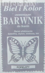 Barwnik do tkanin, uniwersalny kolor popielaty