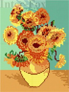 Zestaw muliny Ariadna - do kanwy 1295 V. van Gogh - Słoneczniki.