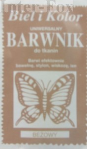 Barwnik do tkanin, uniwersalny kolor beżowy